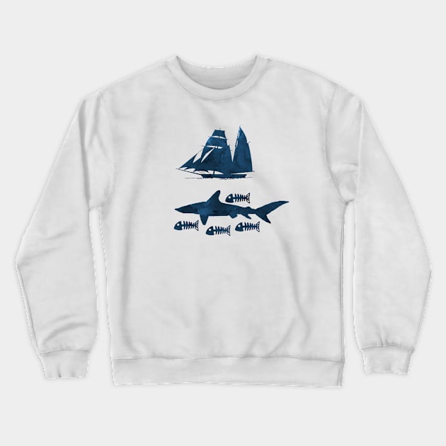 Shark Crewneck Sweatshirt by TheJollyMarten